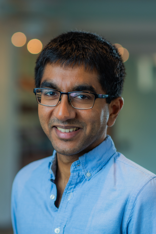 Professional close up of Aditya Raguram